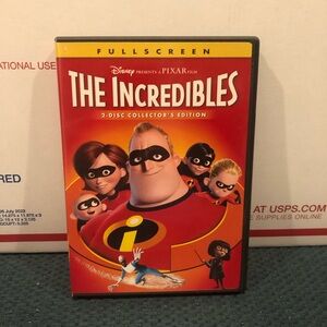 Disney The Incredibles Fullscreen 2 Disc Collectors Edition DVD Movie 2004